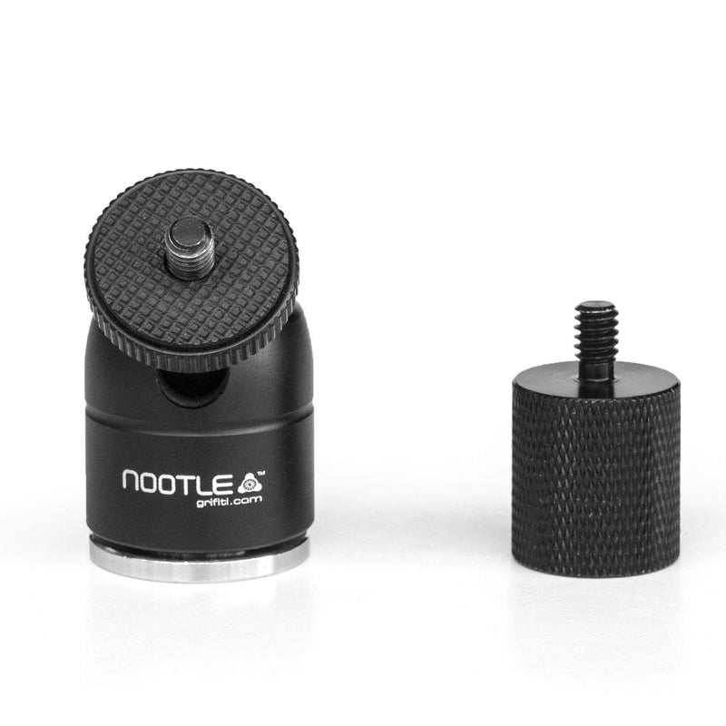 GRIFITI NOOTLE Music MIC Stand Adaptor 5/8â€ 27 Female to 1/4â€ 20 Male and MINI Ball Head for Cameras, Phone and Tablet MOUNTS - Image 1